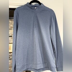 Johnnie O Grayish Blue Quarter-Zip Pullover